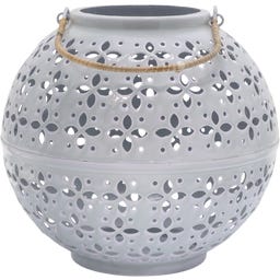 Chic Antique Windlicht sky blue