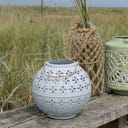 Chic Antique Windlicht sky blue