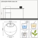 Lechuza Inomhuskruka PURO Color 20 - 1 st.