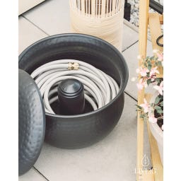 Livlig Gehamerde Slangenpot - Antraciet