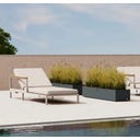 Herstera Vaso per Piante Cube XIC - Antracite - 150 x 40 x 25 cm