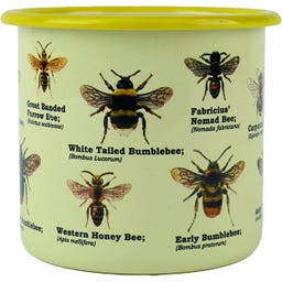 Gift Republic Pot de Fleurs en Émail Abeilles