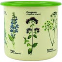 Pot de Fleurs en Émail Herbes Aromatiques