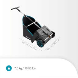 Sběrač listí a trávy pro trávníky a terasy