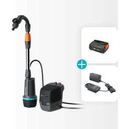 Batteridriven Regnvattentunspump 2600 Comfort 18V P4A Ready-To-Use Set