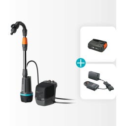 Batteridriven Regnvattentunspump 2400 ComfortAutomatic 18V P4A Ready-To-Use Set