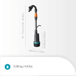 Batteridriven Regnvattentunspump 2400 ComfortAutomatic 18V P4A Solo