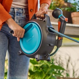 GARDENA Draagbare Slangenbox Move, 10 m + 1,5 m