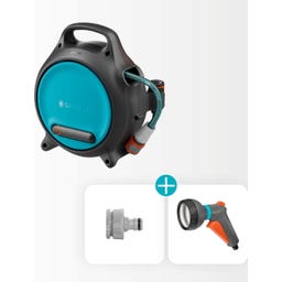 GARDENA Draagbare Slangenbox Move, 10 m + 1,5 m