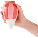 Hydrating Olla, Pink and red stripes