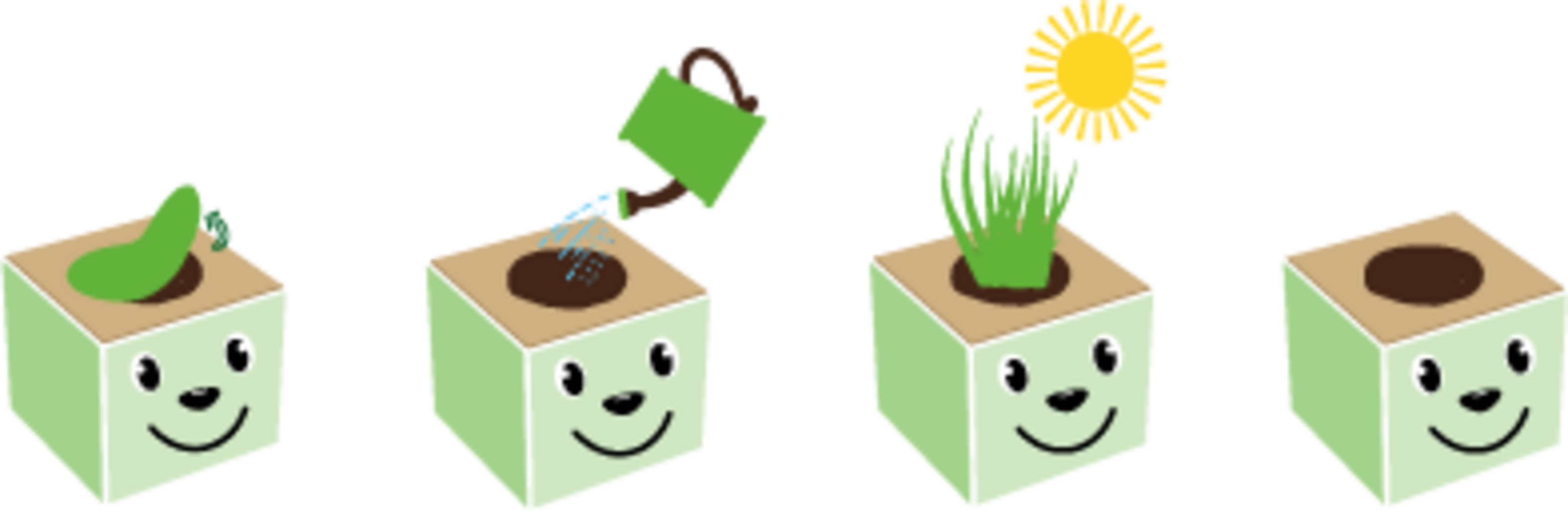 Feel Green Grass Cube 