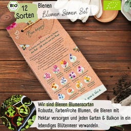 LOVEPLANTS Bio Bienen Blumensamen-Zauber - 1 Set