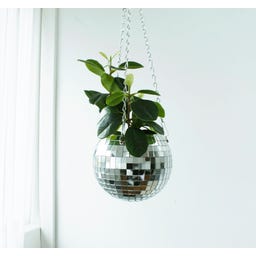 WINKEE Discokugel Blumentopf, 15cm