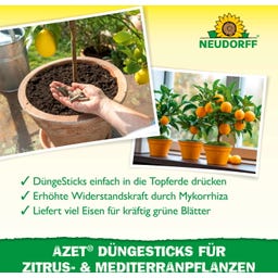 Azet DüngeSticks Zitrus- & Mediterranpflanzen - 40 Stück