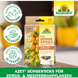 Azet DüngeSticks Zitrus- & Mediterranpflanzen - 40 Stück