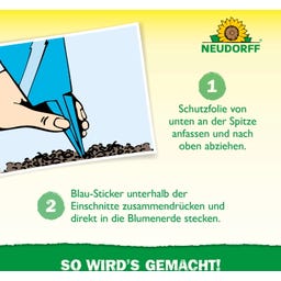 Neudorff Blau-Sticker - 10 Stück