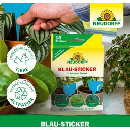 Neudorff Blau-Sticker - 10 Stück