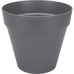 Pflanzgefäß loft urban rund mit Rollen 60 cm - anthrazit