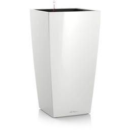 Lechuza Doniczka CUBICO Premium 30 - biały wysoki połysk