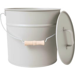 Livlig Metallhink med Lock 12L - Greige