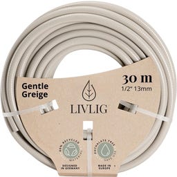 LIVLIG Designová zahradní hadice 30 m - Greige
