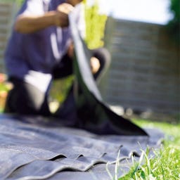 HEISSNER Telo per Laghetto 6 x 6 m / 36 m² - Nero - Stärke 0,5 mm
