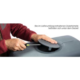 4rain SLIM Wandtank 650 L - Graphite grey