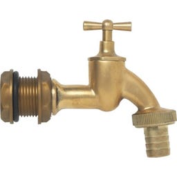 Messing-Auslaufhahn 3/4'' inkl. Tankverschraubung - 1 Stk.