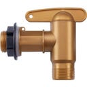 AQUA QUICK Kunststoff-Auslaufhahn 3/4'' messingfarben - 1 Stk.