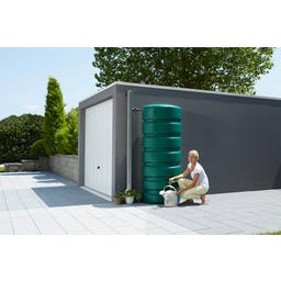 Garantia CLASSICO Gartentank-Set - Dunkelgrün - 1 x 650 L