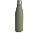 sagaform Stahlflasche mit matter Gummioberfläche - grün