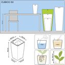 Lechuza Planteringskärl CUBICO Premium 50