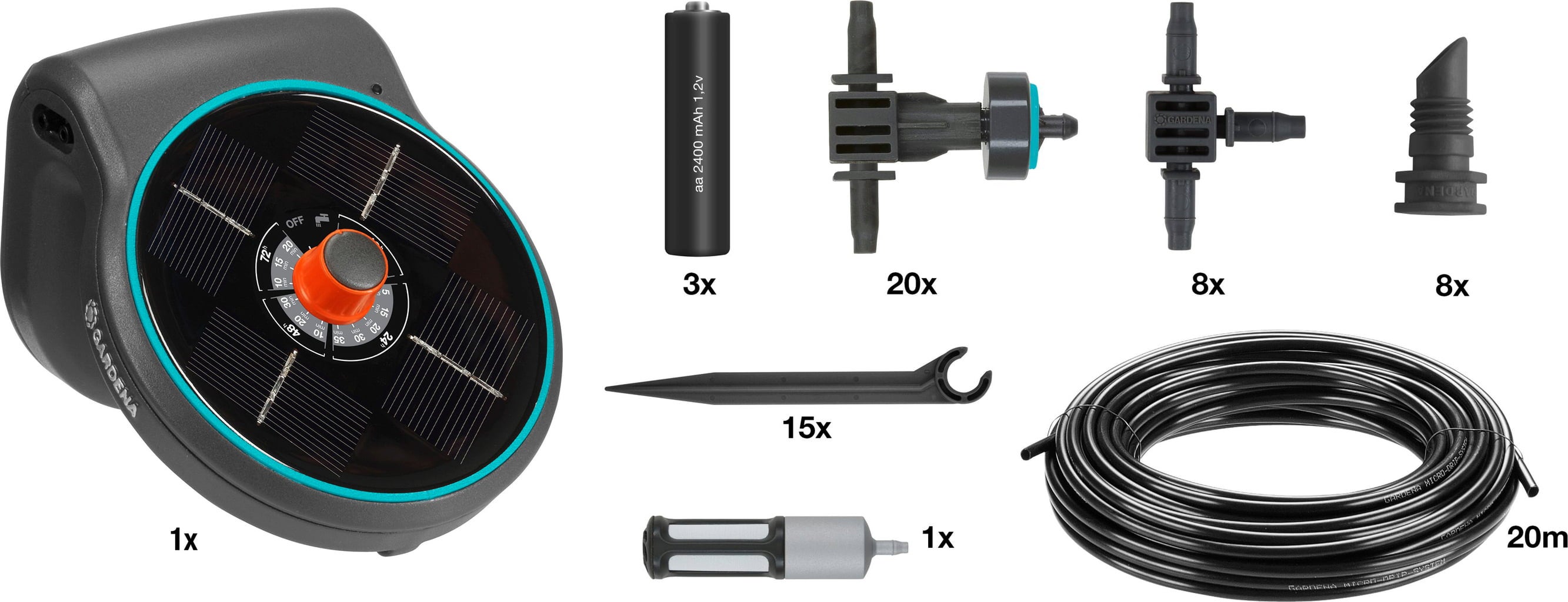 Gardena Solarno namakanje AquaBloom Set - 1 set.