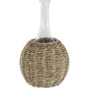 Chic Antique Flasche mit geflochtenem Boden - 35 cm