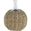 Chic Antique Flasche mit geflochtenem Boden - 28 cm