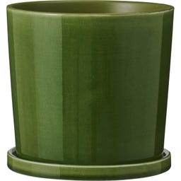 IB Laursen Green Flowerpot with Saucer - 14 cm