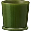 Ib Laursen Topf mit Untersetzer grün - 11,5 cm
