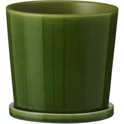 Ib Laursen Topf mit Untersetzer grün - 11,5 cm