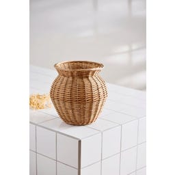 Ib Laursen Vase Weidengeflecht