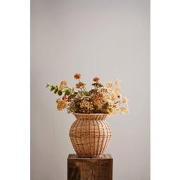 Ib Laursen Vase Weidengeflecht