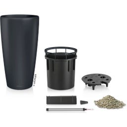 Lechuza Planter Rondo Premium 40 - basalt grey