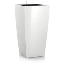 Lechuza Doniczka CUBICO Premium 30 - biały wysoki połysk