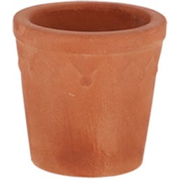 Esschert Design Blumentopf Terrakotta mit Reliefmuster - 9 cm