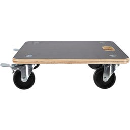 Esschert Design Portavaso con Ruote da Esterno - Quadrato