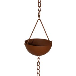 Esschert Design Regenwasserkette Schale braun