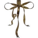Chic Antique Kerzenständer mit Schleife hoch