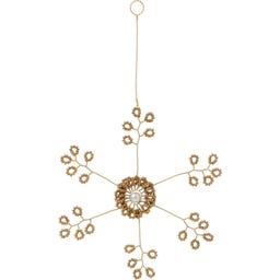 Ib Laursen Christbaumbehang Schneeflocke - braun