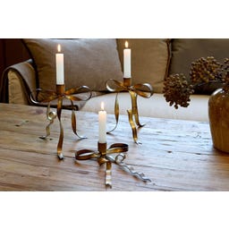 Chic Antique Kerzenständer mit Schleife - 1 Stk
