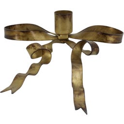 Chic Antique Kerzenständer mit Schleife - 1 Stk