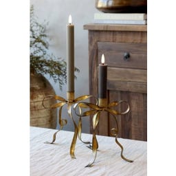 Chic Antique Kerzenständer mit Schleife hoch